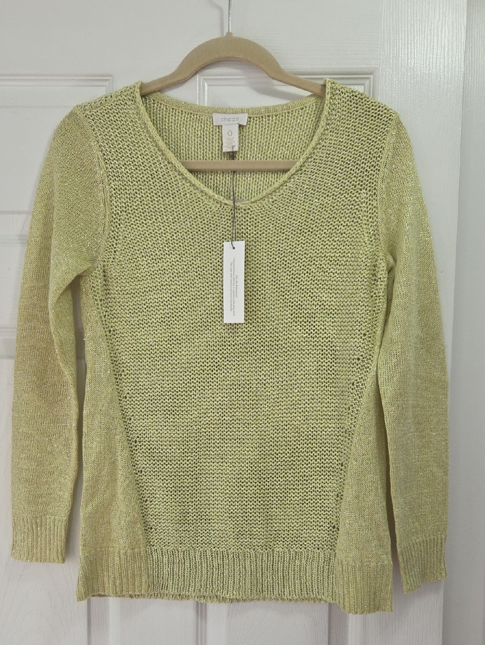 Chico's Shimmer Mylee Pullover Sweater